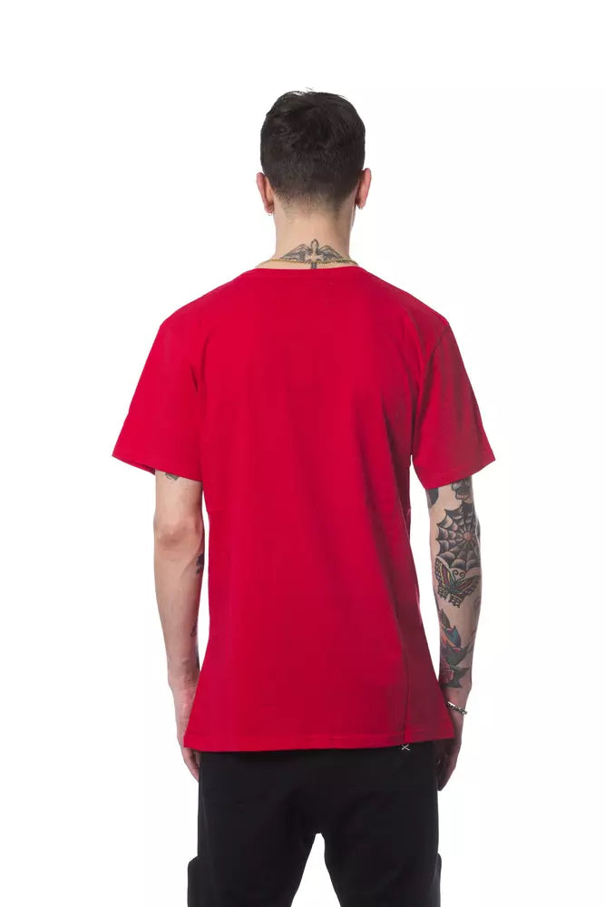 Nicolo Tonetto Rotes Baumwoll-T-Shirt