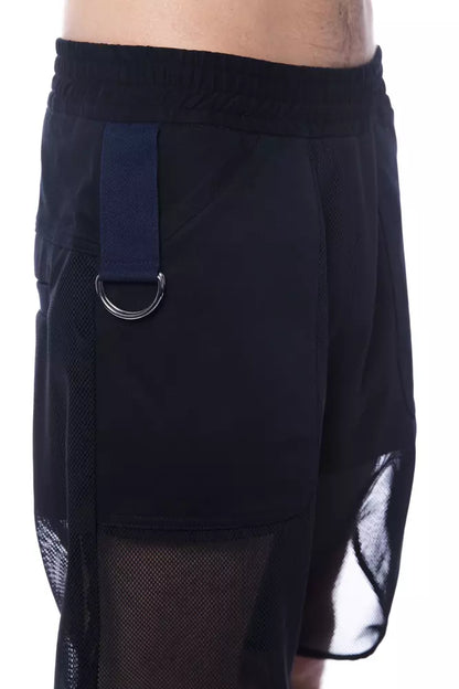 Nicolo Tonetto Black Polyester Short