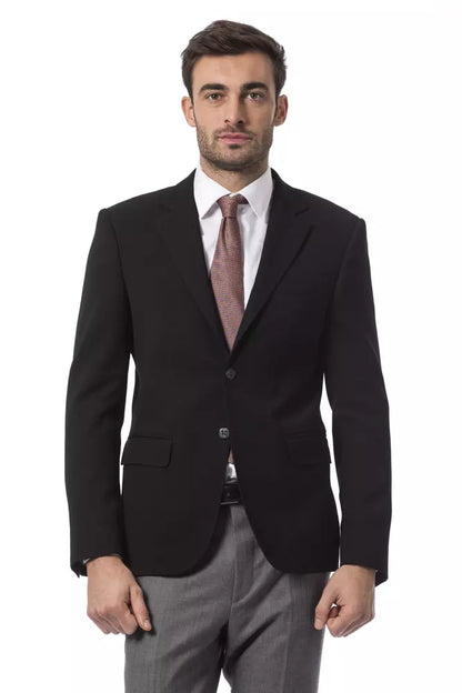 Billionaire Italian Couture Black Wool Men's Blazer