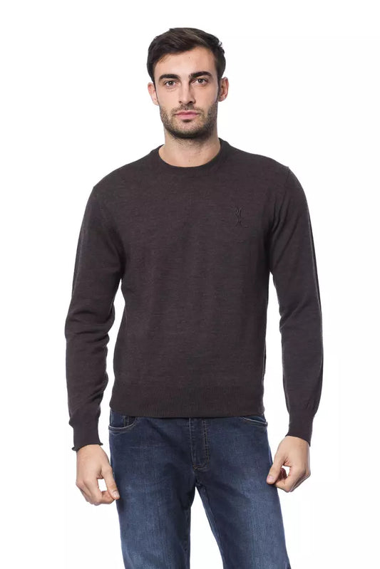 Brauner Pullover aus Merinowolle von Billionaire Italian Couture