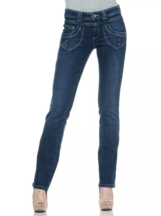 Ungaro Fever Blue Cotton Women Jeans