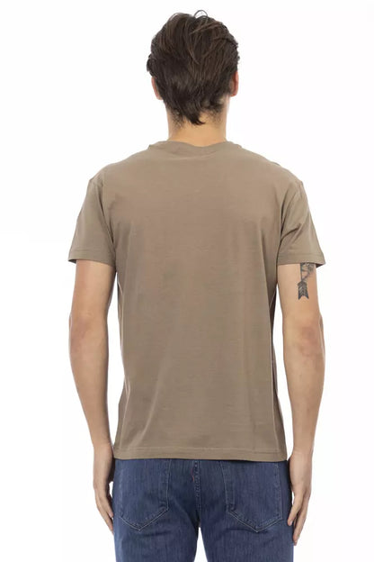 Trussardi Action Braunes Baumwoll-T-Shirt