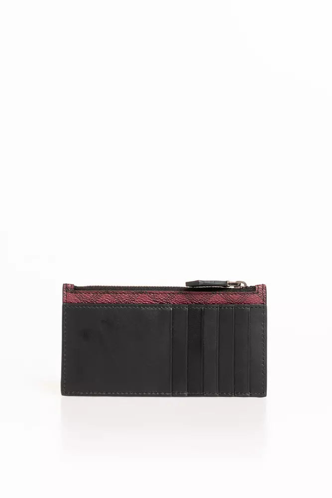 Trussardi Red Crespo Leather Men Wallet