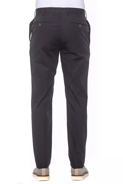 PT Torino Black Cotton Jeans & Pant