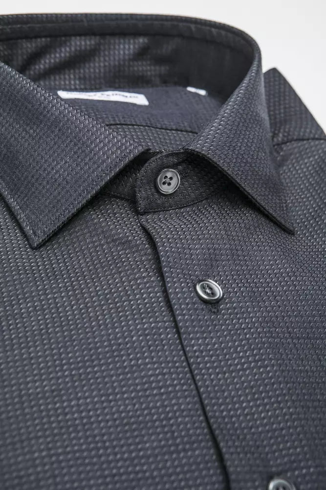 Robert Friedman "Black Cotton Men Shirt"