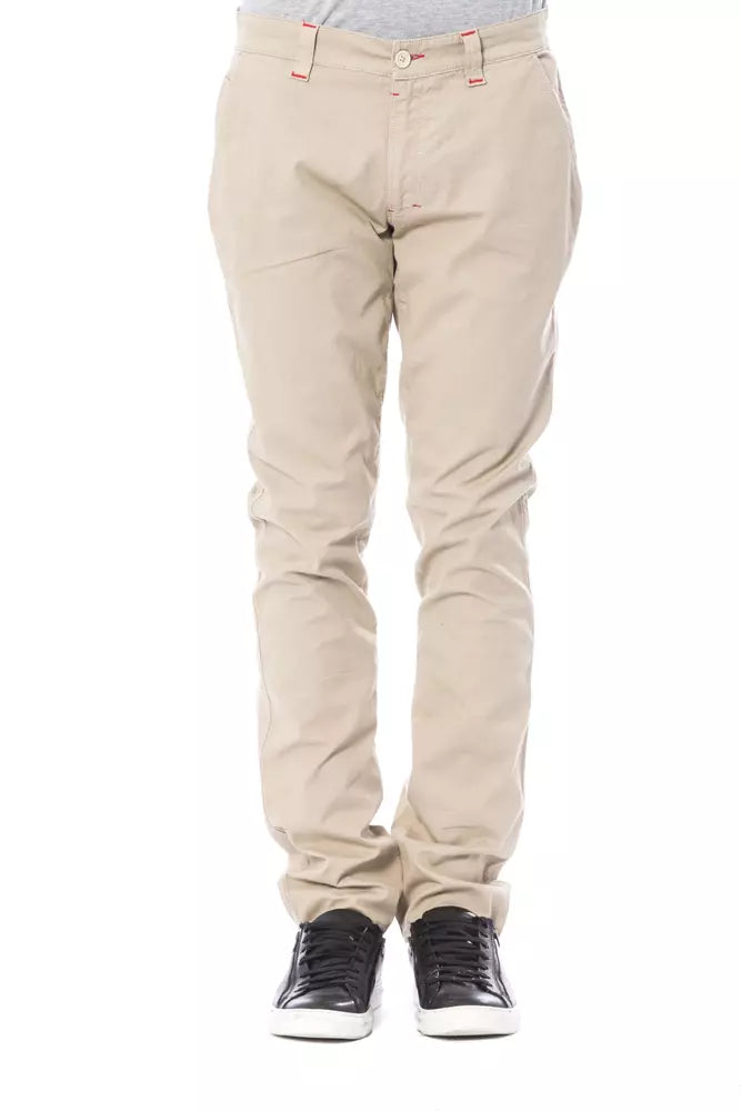 Verri Beige Cotton Jeans & Pant