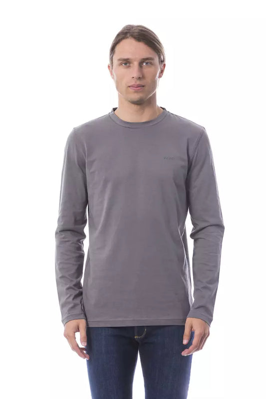 Verri Gray Cotton Men T-Shirt