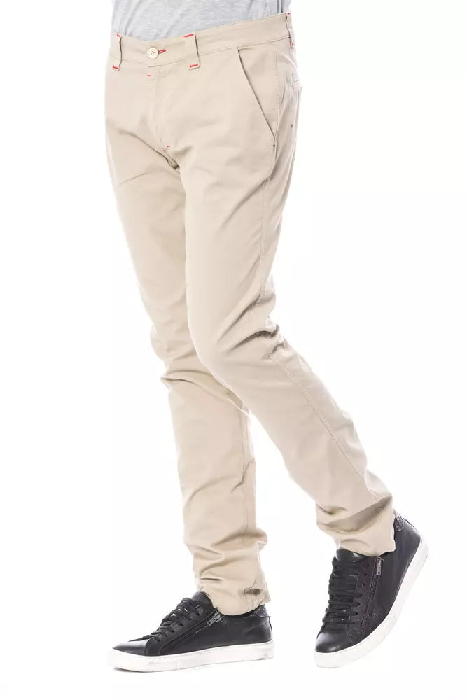 Verri Beige Cotton Jeans & Pant