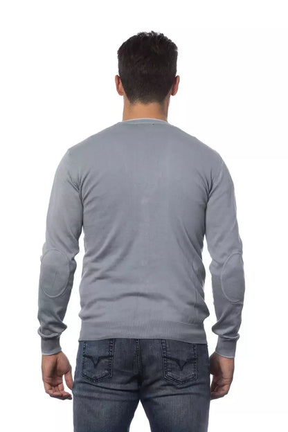 Verri Gray Cotton Men Cardigan