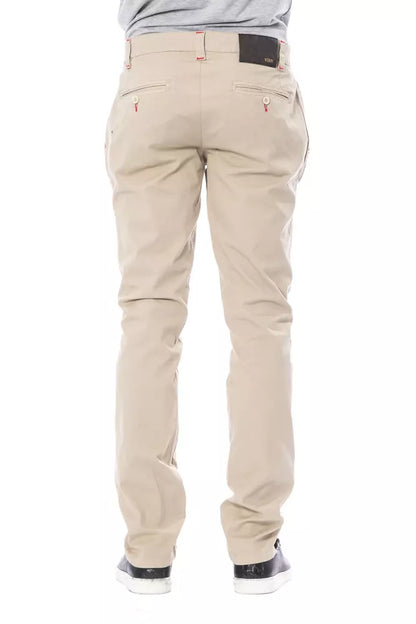 Verri Beige Cotton Jeans & Pant