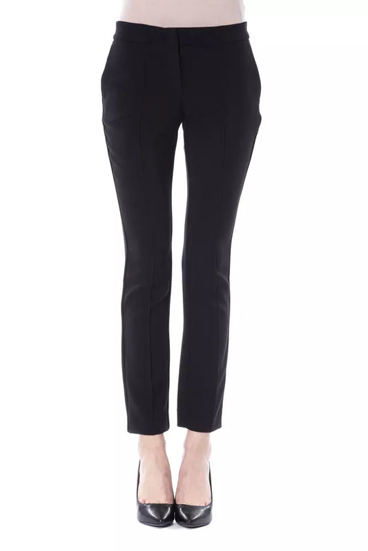 Byblos Black Polyester Jeans & Pant