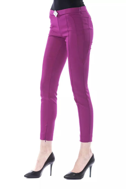 Byblos Purple Polyester Jeans & Pant