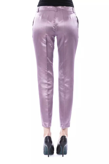 Byblos Purple Cotton Jeans & Pant