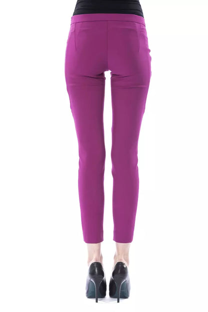 Byblos Purple Polyester Jeans & Pant