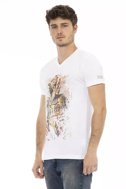 Trussardi Action T-Shirt aus weißer Baumwolle