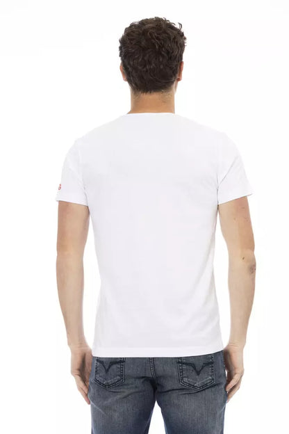 Trussardi Action T-Shirt aus weißer Baumwolle