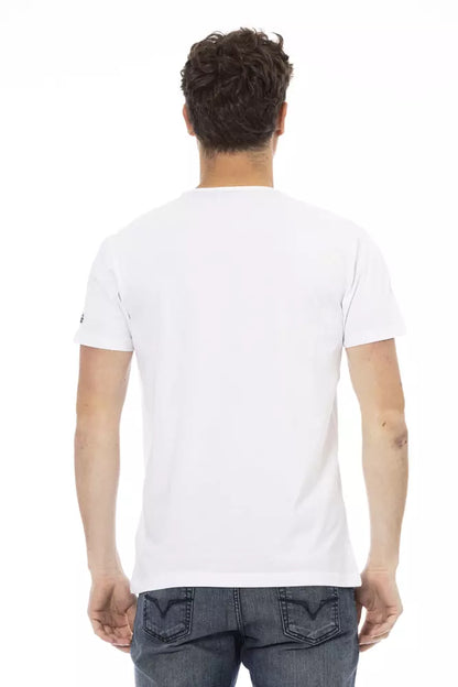 Trussardi Action T-Shirt aus weißer Baumwolle