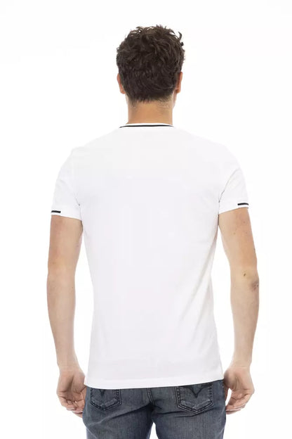 Trussardi Action T-Shirt aus weißer Baumwolle