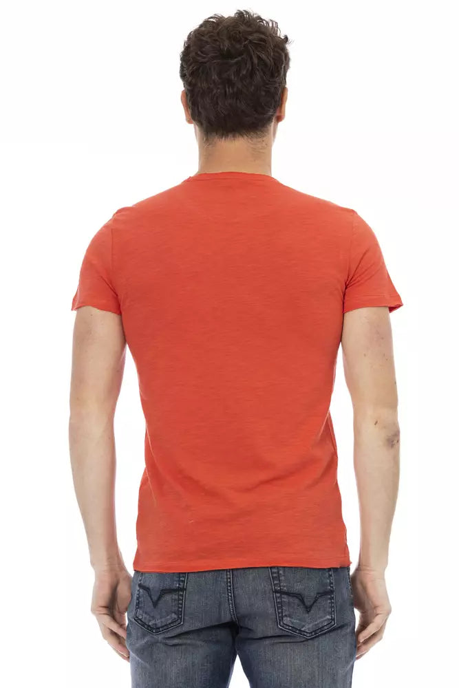 Trussardi Action Rotes Baumwoll-T-Shirt