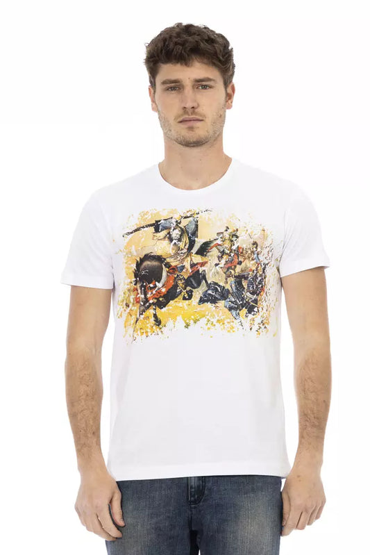 Trussardi Action T-Shirt aus weißer Baumwolle