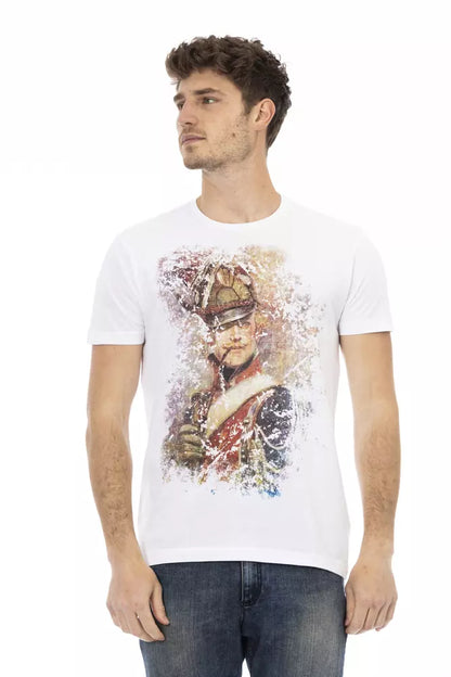 Trussardi Action T-Shirt aus weißer Baumwolle