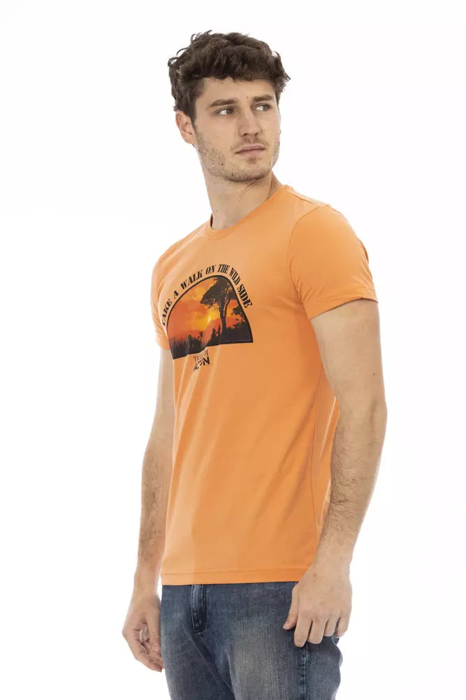 Trussardi Action Orange Baumwoll-T-Shirt