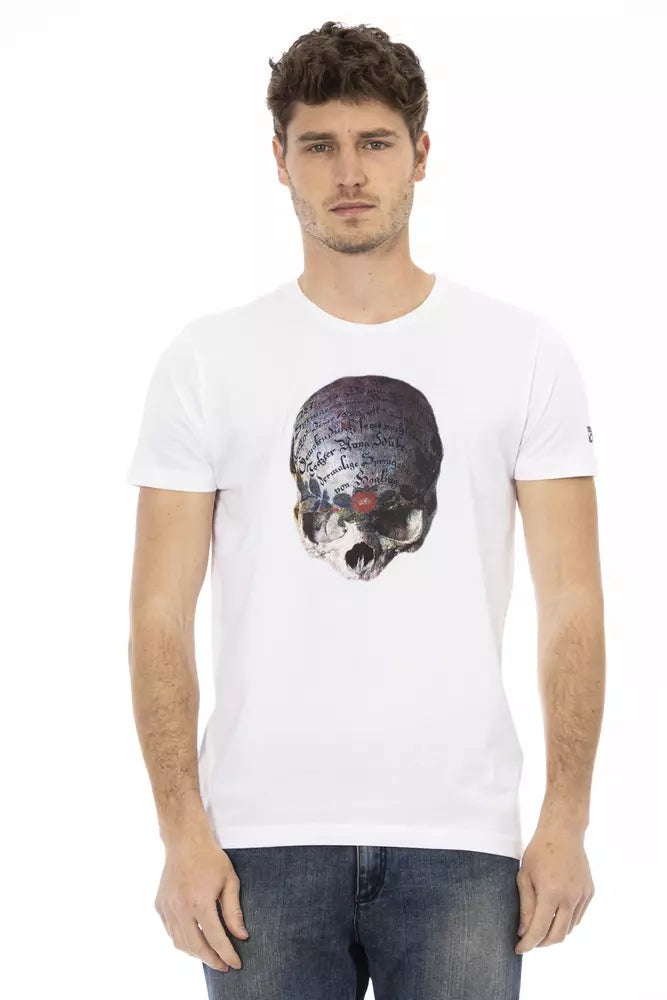 Trussardi Action T-Shirt aus weißer Baumwolle