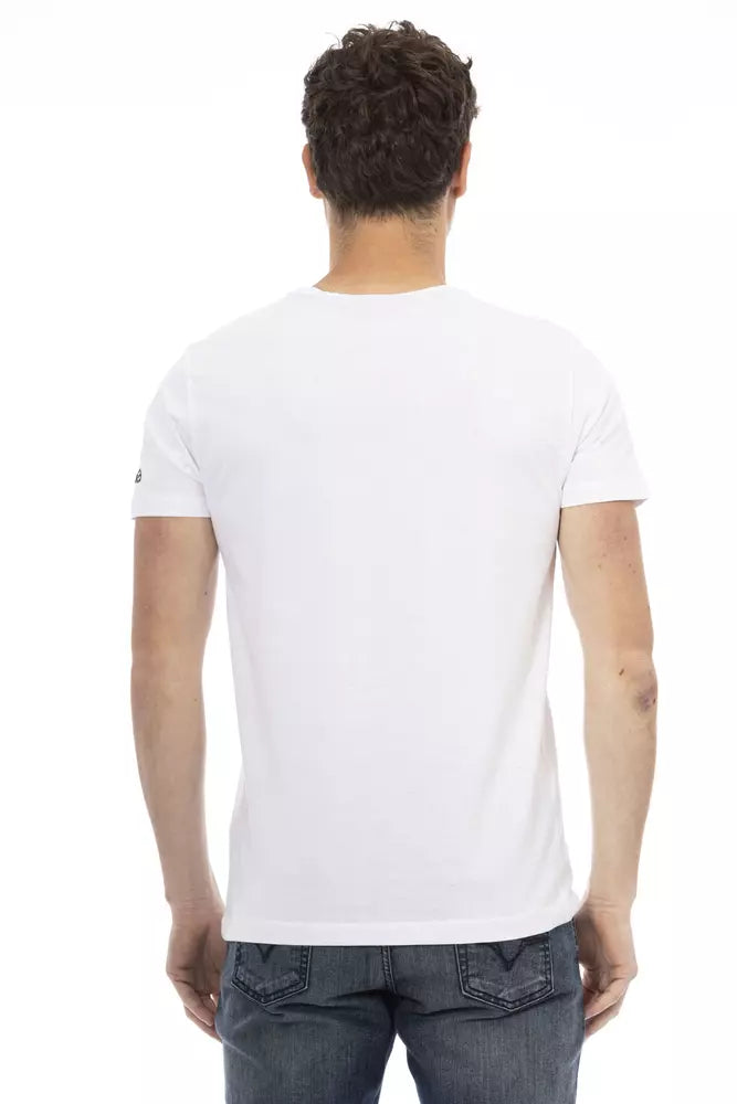 Trussardi Action T-Shirt aus weißer Baumwolle