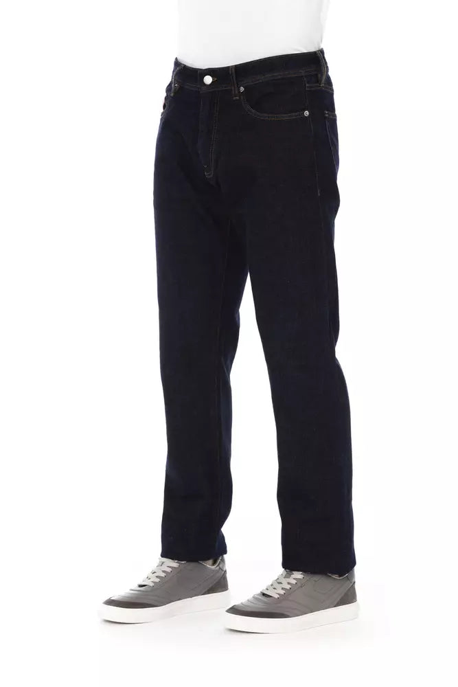 Baldinini 트렌드 Blue Cotton Jeans & Pant