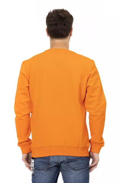 Orangefarbener Baumwollpullover von Automobili Lamborghini