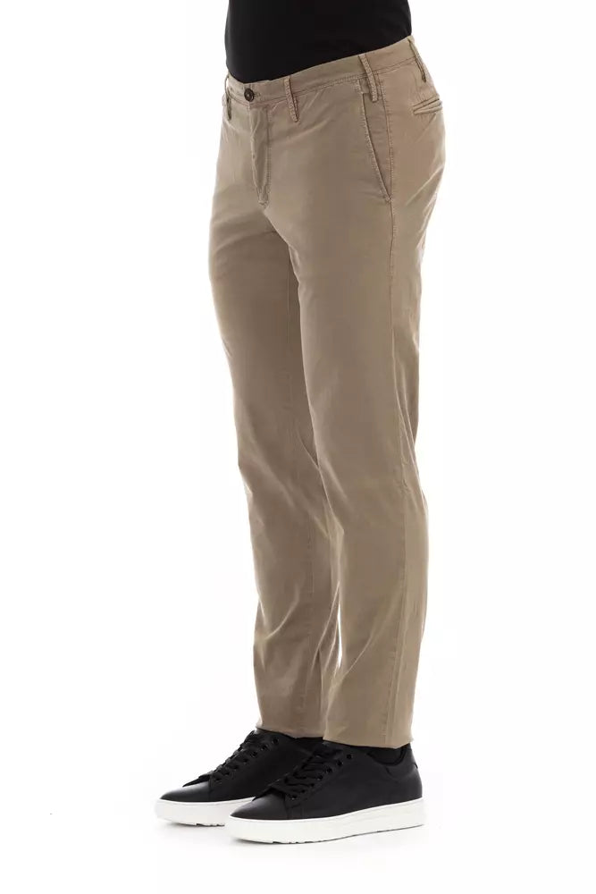 Pt Torino Beige Cotton Jeans & Pant