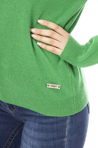 Baldinini Trend Green Wool Women Sweater