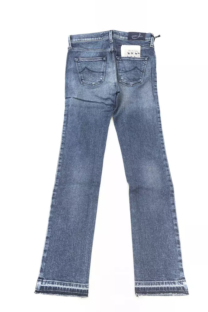 Jacob Cohen Blue Cotton Jeans & Pant