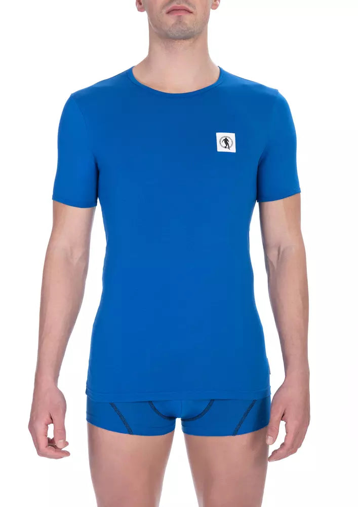 Bikkembergs blaues Baumwoll-T-Shirt