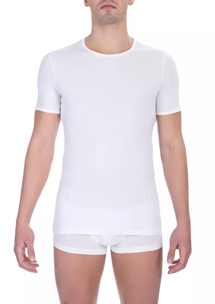 Bikkembergs White Cotton 티셔츠