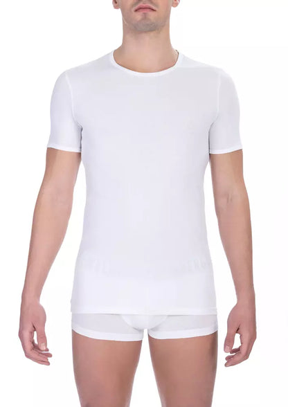 Bikkembergs White Cotton 티셔츠