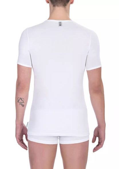 Bikkembergs White Cotton 티셔츠