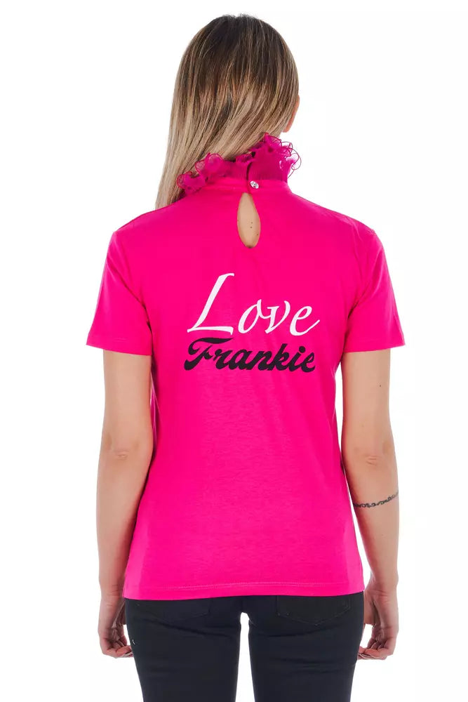 Frankie Morello Pink Cotton Tops & T-Shirt