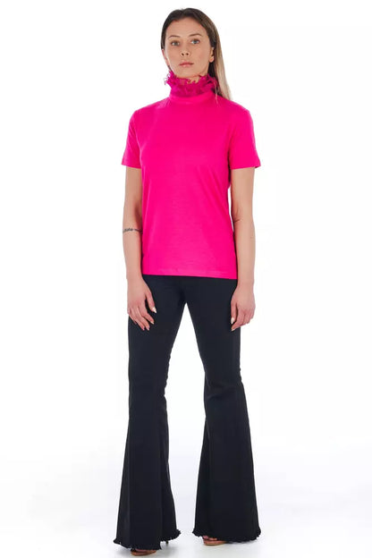 Frankie Morello Pink Cotton Tops & T-Shirt