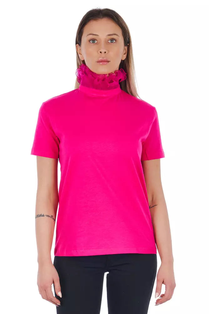 Frankie Morello Pink Cotton Tops & T-Shirt