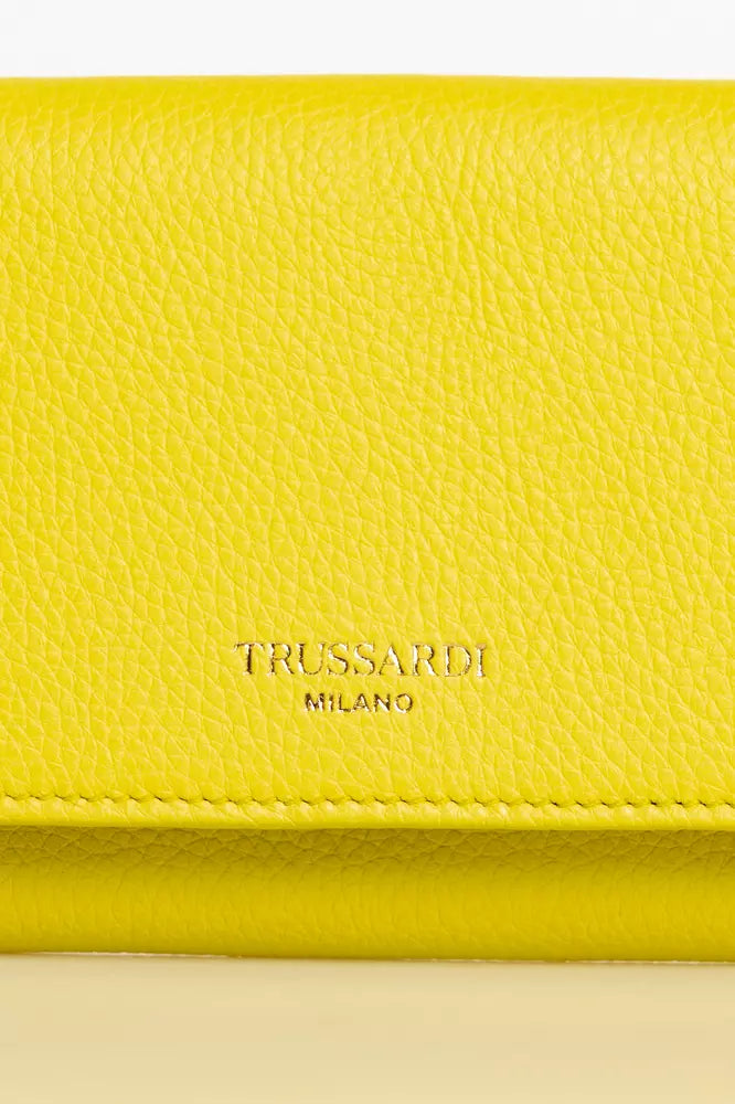 Trussardi Yellow Leather Women Wallet