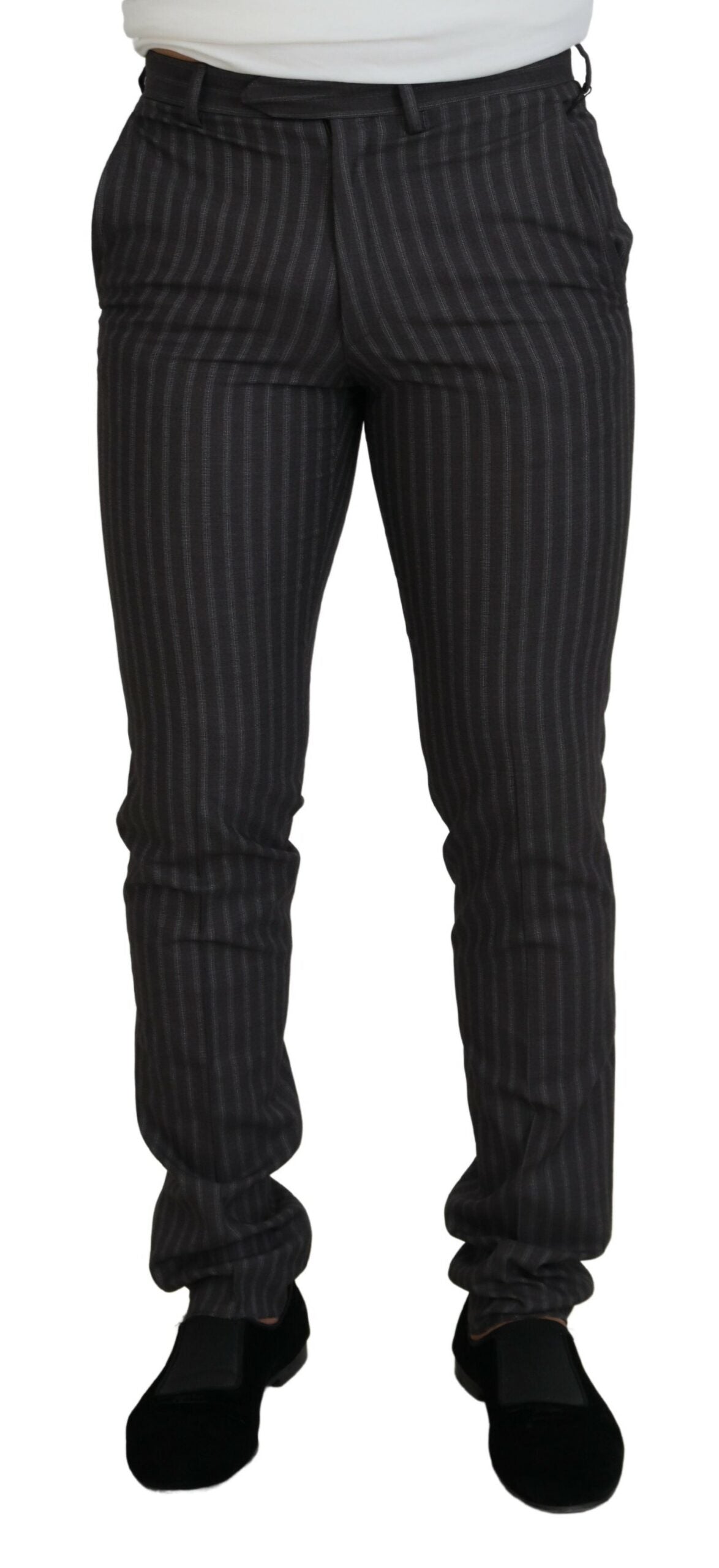 BENCIVENGA BROWN Stripes Slim Fit Men 바지