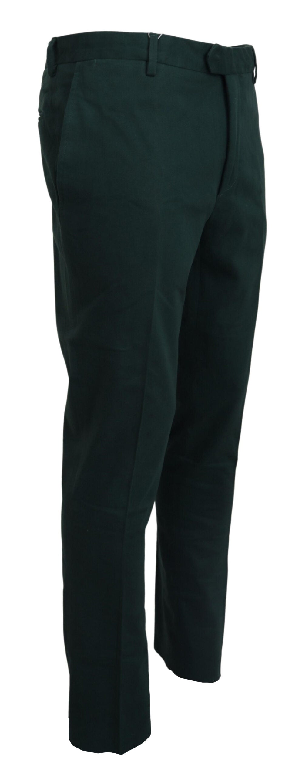 Bencivenga Dark Green Cotton Skinny 남자 바지