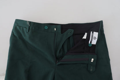 Bencivenga Dark Green Cotton Skinny 남자 바지