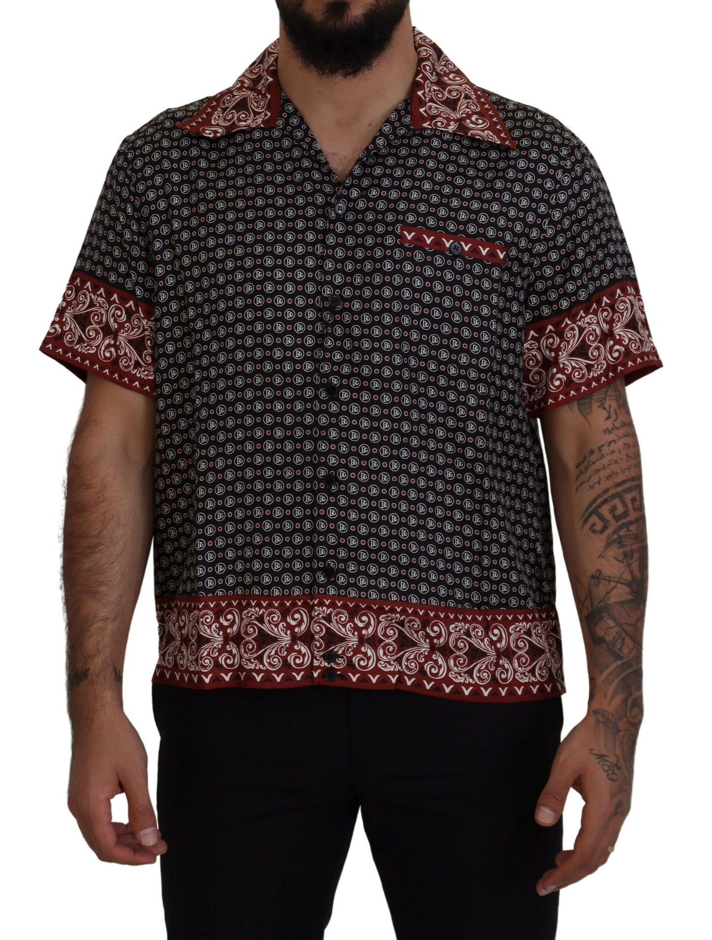 Dolce & Gabbana Elegant Multicolor Silk Casual Shirt