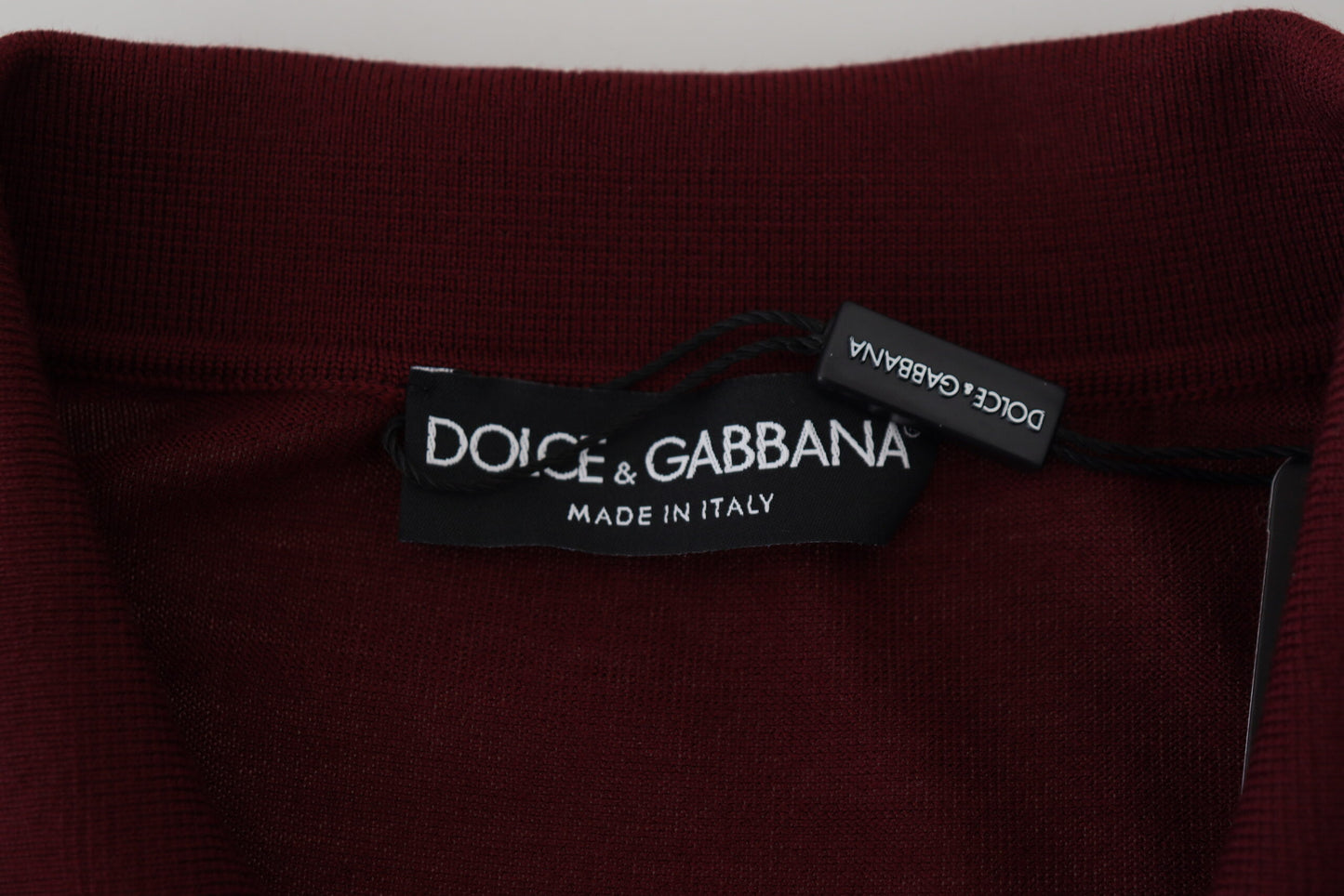 Dolce & Gabbana 멀티 컬러 로고 Collared 풀오버 스웨터