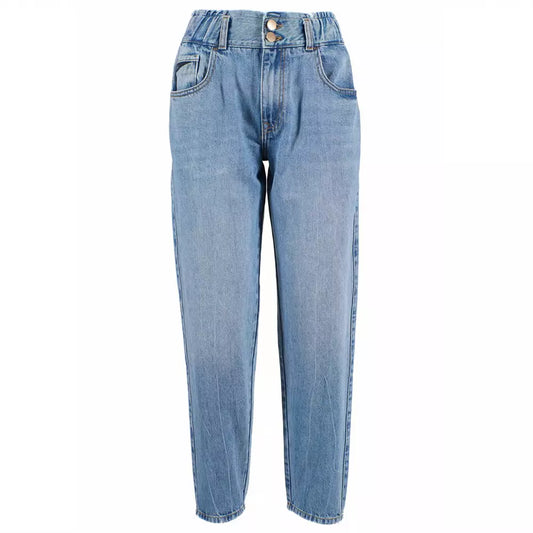 Yes Zee Blue Cotton Women Jeans