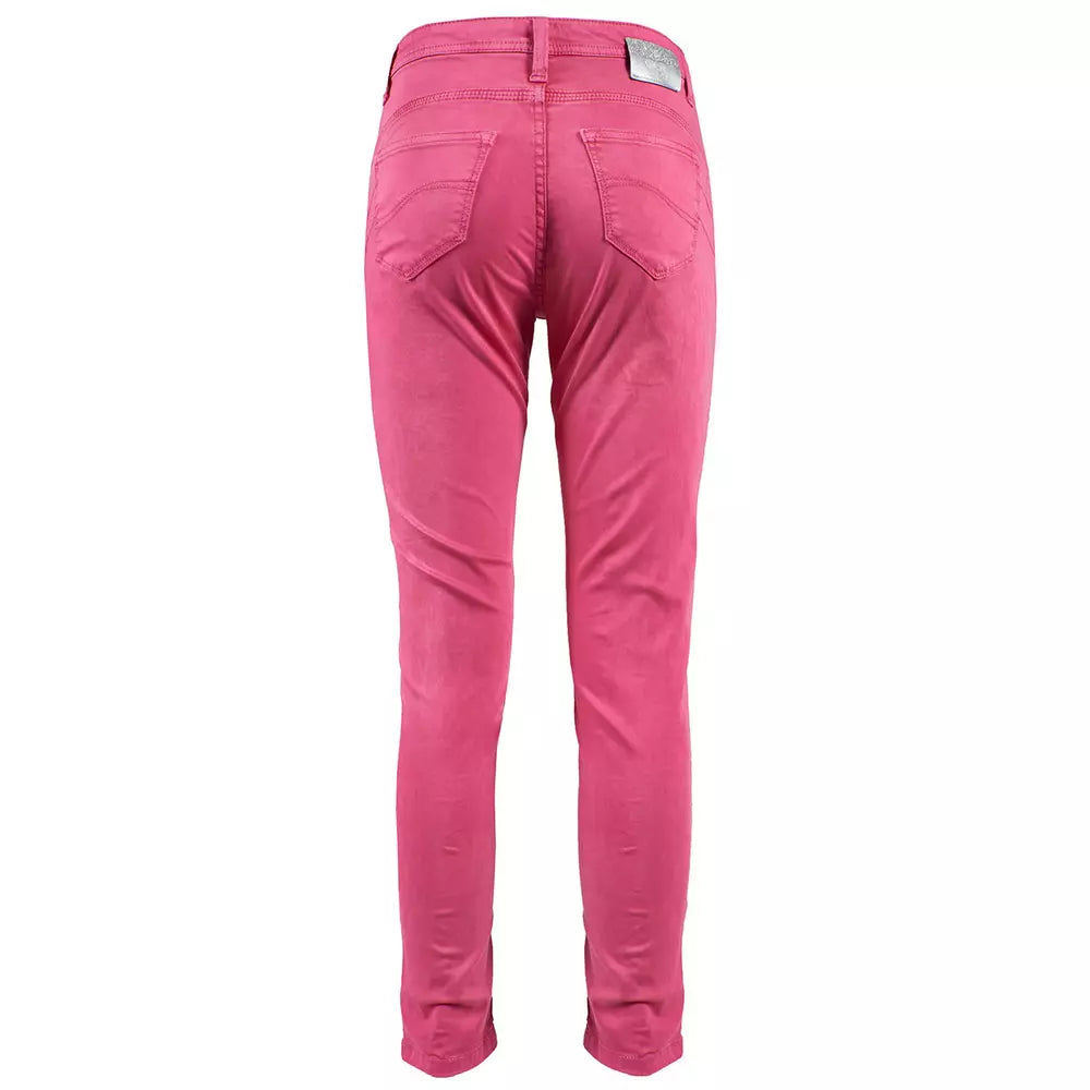 예 Zee Fuchsia Cotton Jeans & Pant