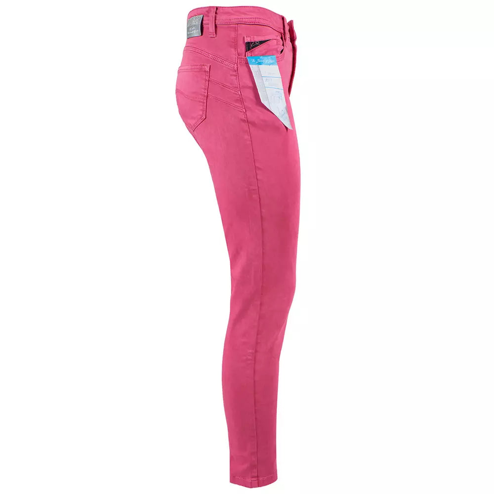 예 Zee Fuchsia Cotton Jeans & Pant