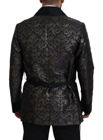 Dolce & Gabbana Gold Jacquard Robe Jacket